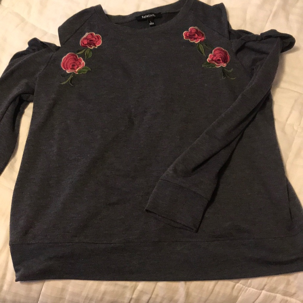 Relativity Rose embroidered shirt